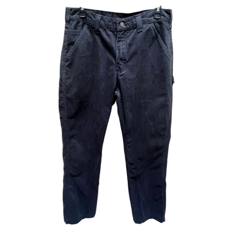 Carhartt Black Carpenter Utility Pants Relaxed Fit Mens Size 33x32
